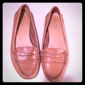 Coach tan loafers for women size 7